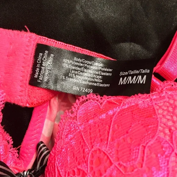 037 - Rene Rofe SEXY 2PC Lingerie Set Sz 6/8 M - Picture 6 of 10